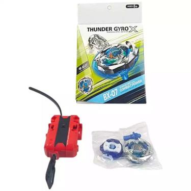Imagem de Beyblade Thunder Gyro X BX07 Com Lançador Peão de Batalha - Toys Import J24207