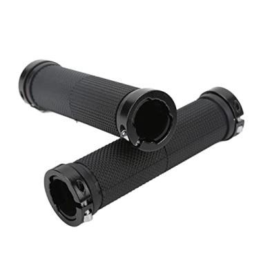 Imagem de Domary Alça de Barra de Borracha Grips, Loop de Trava de Alumínio, Prova de Poeira à Prova D'água, para Guidão de 223 Mm de Diâmetro, Opções de Cor 2pcs, Instalação Fácil, Barra de Bike (Preto)