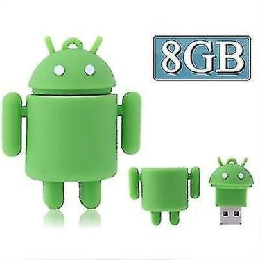 Imagem de Conjuntos de acessórios de computador 8gb android robot style usb flas