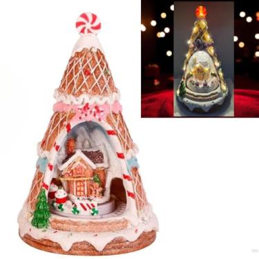 Imagem de Vila Natalina Arvore Candy Com Trem Em Movimento Luz e Musica Enfeite de Natal