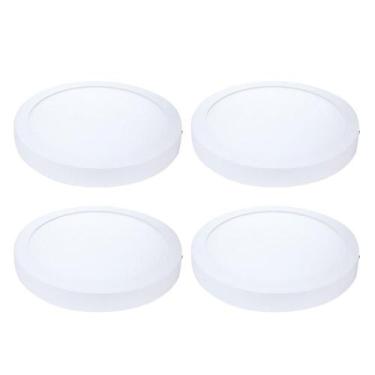 Imagem de Kit 4 Painel Plafon Led Sobrepor Red Neutra 4000K 18W 22Cm - Avant
