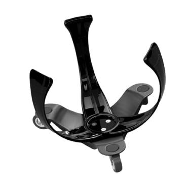 Imagem de UGPLM Auxiliar de treinamento de drible de basquete com rodízios 360° profissional de 10,2 x 8,6 polegadas, suporte de bola flexível com centro baixo