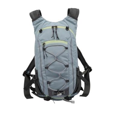 Imagem de YIJU Mochila de ciclismo para acampamento 13L, mochila de poliéster resistente à água, 9,4 x 5 x 17 polegadas, leve, respirável e multiuso, Azul Claro
