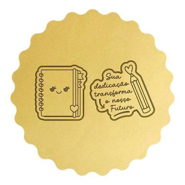 Imagem de Kit 2 Cortadores Fichário Frase com Lápis Coração - DOCE IMPRESSO, 10c