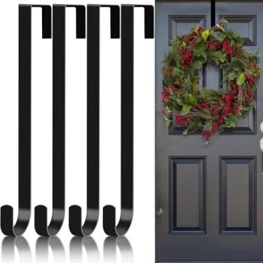 Imagem de Ganchos de gancho de poste de piscina para cerca, ganchos de cerca de piscina pretos sem broca para equipamentos de piscina, escumadeiras, mangueira de vácuo, escovas, ancinhos de folhas, ferramentas