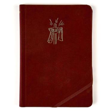 Imagem de Biblia Sagrada Slim Nvi, Luxo, Tecido Cereja Sobre Capa Dura, Com Elastico Transversal