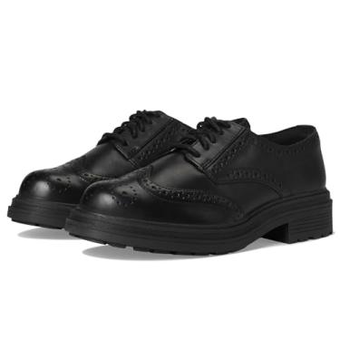 Imagem de Clarks Orinoco 3 Derby Oxford feminino, Couro preto, 38