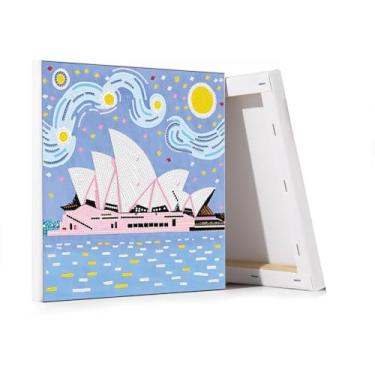 Imagem de Apomelo Kits de pintura de arte de diamante, Sydney Diamond Art Painting Beginners, arte especial de diamante para decoração de mesa, 30 x 30 cm