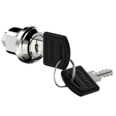 Imagem de Fechadura  Para  Móveis De Aço 4511 90º 1 Peça Com Porca e Lingueta Furo Estrela 7,6 e Dobra 1,5X49mm Embalagem  Autosserviço - 06909451130 - SOPRANO