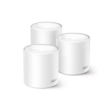 Imagem de Kit 3 Roteadores TP-LINK MESH WI-FI 6 Gigabit DUAL-BAND AX1500 Deco X1