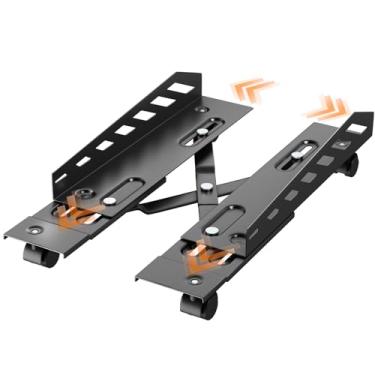 Imagem de PUTORSEN Suporte de torre de computador com 4 rodas, suporte de CPU com comprimento e largura ajustáveis