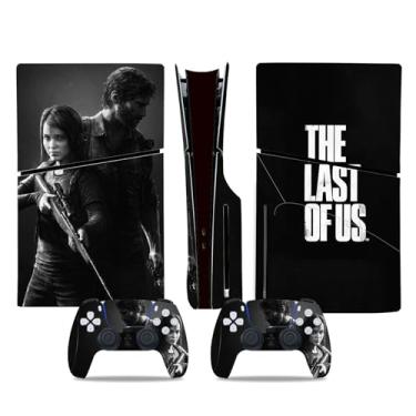Imagem de MaD Vision Kit de película extradurável para PlayStation 5 (PS5) Disc Slim | Conjunto de decalque de vinil fosco para console + 2 controles - Design para Last of Us