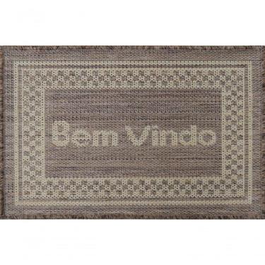 Imagem de Mini Capacho Sisal Look Bem Vindo 008 Castor 040x060 Cm