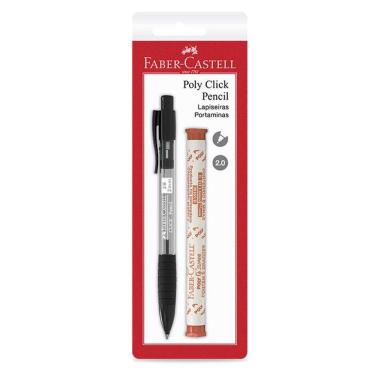 Imagem de Lapisera 2.0mm Poly Click preta SM/20CPP - Faber-Castell