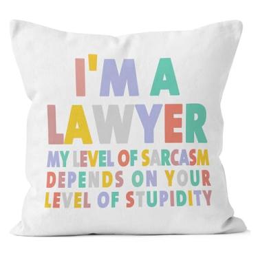 Imagem de WNAGT Boho Capas de travesseiro divertidas para advogados 45,7 x 45,7 cm, decoração de escritório de advocacia, presentes para mulheres, homens, capas de almofada decorativas para escritório de