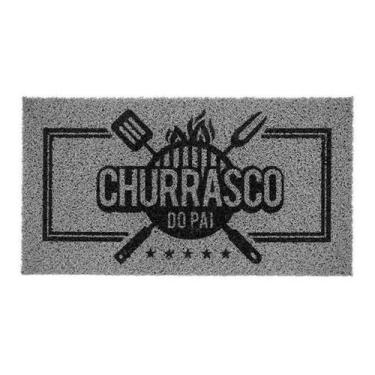 Imagem de Tapete Capacho Vinil Churrasco Do Pai 75x40 Home Kapazi