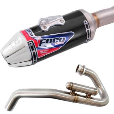 Imagem de Escapamento Curva + Ponteira Foco Racing F1 CRF 300F