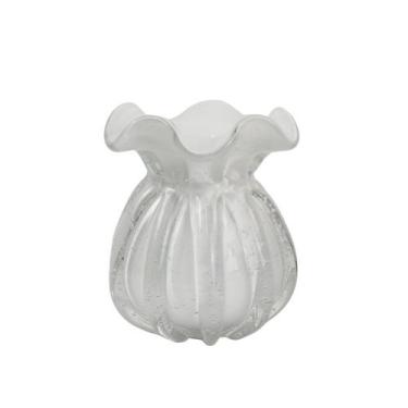 Imagem de Vaso Trouxinha Grande de Murano Decorativo - Laradore Branco