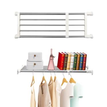 Imagem de BYN Heavy Duty Metal Tension Closet Organiser Shelf, 20-80cm ,white