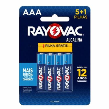 Imagem de Pilha Alcalina Rayovac Palito AAA 6 Unidades