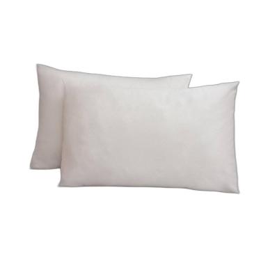 Imagem de Kit 2 Fronhas De Algodão 200 Fios 50X90 Percal Bainha Palha