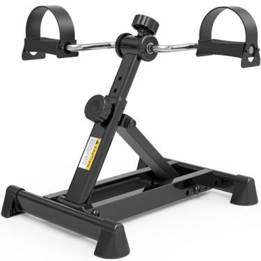 Imagem de Mini bicicleta ergométrica, pedal exercitador sob a mesa portátil para peddler de braço e perna