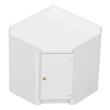 Imagem de Generic Armário de para Casa de Bonecas, Mini Armário de Cozinha Simulado Decorativo, Madeira de Bétula Resistente a Quedas 1:12 para Sala de Estar