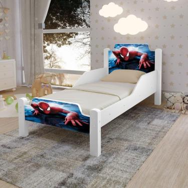 Imagem de Mini Cama P/ Crianças Adesivada Personagem Homem Aranha