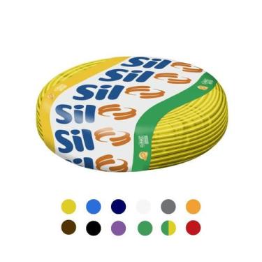 Imagem de Cabo Fio Elétrico Sil Flexível 4mm Flexsil 100m Amarelo