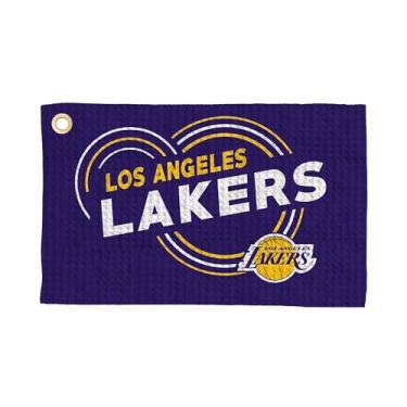 Imagem de Los Angeles Lakers NBA Droplets Toalha Waffle Fan 40,6 x 63,5 cm