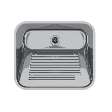 Imagem de Tanque Mekal 60 Litros Em Aço Inox Alto Brilho 60x50x28,5 Cm Ct60