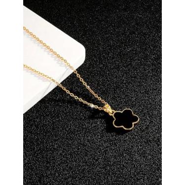 Imagem de 1 colar elegante de contas redondas com glitter para mulheres, joias femininas, presente de amizade, joias finas, 40+5cm, Cobre, Sem Pedra Preciosa