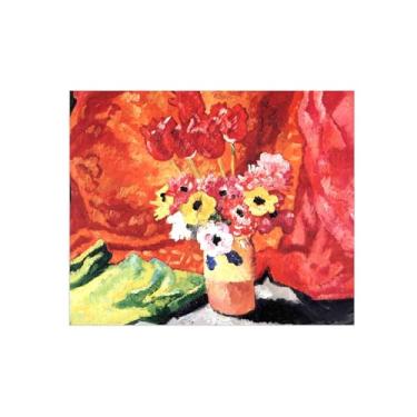 Imagem de Pôster e impressões em tela de flores vintage - reprodução de pintura de parede famosa - vaso de flores 4 imagens para sala de estar 60 x 75 cm 24 x 29 pol sem moldura