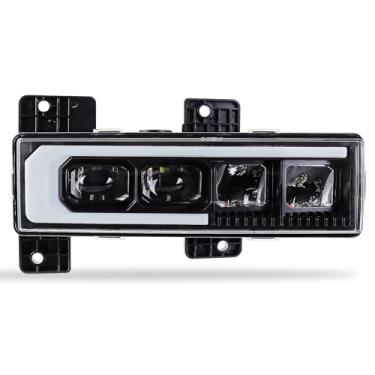 Imagem de MOVOTOR Farol de LED alto/baixo e DRL branco com sequência de boas-vindas lado direito do passageiro compatível com Chevy GMC C/K1500 C/K2500 C/K3500 C/K3500 Suburban Tahoe Yukon 1988-1998