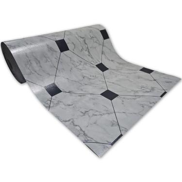 Imagem de Passadeira Em Manta Vinilico Similar Laminado 0,50x3,00 Marmore Carrara