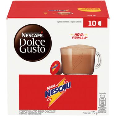 Imagem de Cápsula Nescau Nescafé Dolce Gusto 170g 10 Unidades