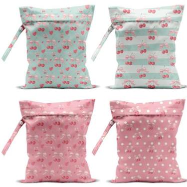 Imagem de Pacote com 4 bolsas úmidas impermeáveis VBCVBGFH 25x30 cm de viagem