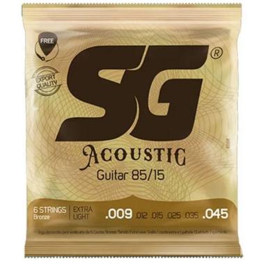 Imagem de Encordoamento Para Violão Aço 009 Sg 85/15 Bronze