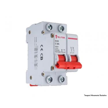 Imagem de Disjuntor Elitek Din Bipolar Curva C 40Ka