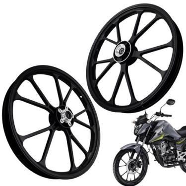 Imagem de Par Roda Liga Leve Modelo 2025 Cg150 Titan150 Fan150 Start150 2004 A 2