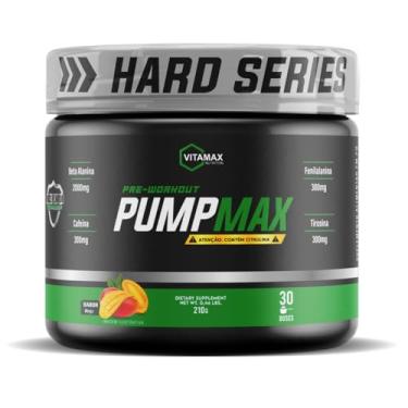 Imagem de Pré Treino Pump Max 210g Vitamax Nutrition Sabor:Manga