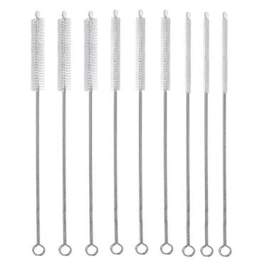 Imagem de Conjunto de limpeza de tubo de bebida de 9 peças, escovas longas de 3 tamanhos para vários recipientes