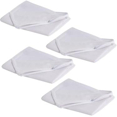 Imagem de Kit 4 Capas Protetoras Travesseiro 100% Algodão 180 Fios Impermeável Com Ziper Comfy Night