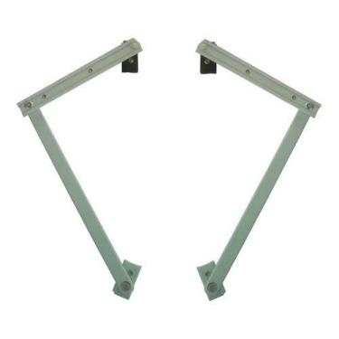 Imagem de Braço Suporte Janela Maxim Ar Alumínio Suprema Branco - 75cm - KMP