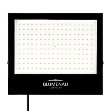 Imagem de Refletor Blumenau De Led Slim 100W Preto Bivolt 4100K