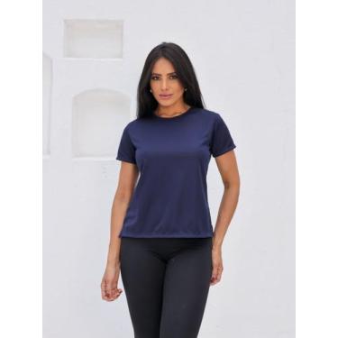 Imagem de Camiseta TShirt Básica Dry Fit Feminina Treino Corrida Academia Oferta