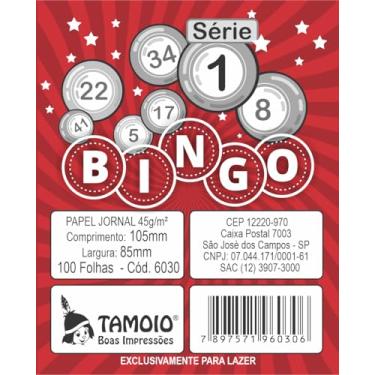 Imagem de Bingo Jornal Pequeno 100 Folhas - Pacote C/5 Blocos