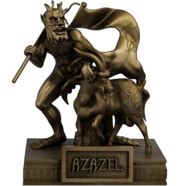 Imagem de Estátua Imagem Azazel - Chave Menor de Salomão - Ars Goetia (Cor Ouro Velho)