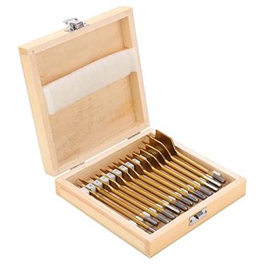 Imagem de Conjunto de Brocas Planas de Aço de Alto Carbono, Máquina de Perfuração Manual Elétrica, Mandril de Troca Rápida para Mesa de Perfuração Precisa, Carpintaria