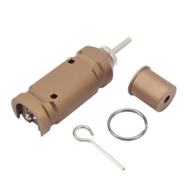 Imagem de Luocute Alarme de Viagem de Perímetro, Dispositivo de Alarme de Fio de Viagem de Liga de Alumínio, de Segurança de Alerta Precoce para Camping e Segurança de Propriedade (Café)